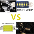 2pcs 36mm DC12-24V / 1W / 6000K / 60LM 15LEDs SMD Car Reading Lamp Dome Light
