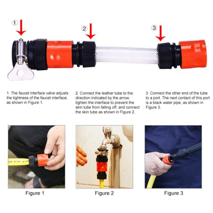 Car Cleaning Tools Chenille Automatic Rotating Car Wash Brush, Style: Water Brush + 5m Water Pipe