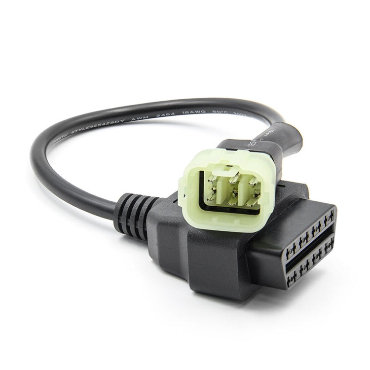 Motorcycle OBD 16PIN Female to 6PIN Connector Cable for KTM, 16PIN Female to 6PIN