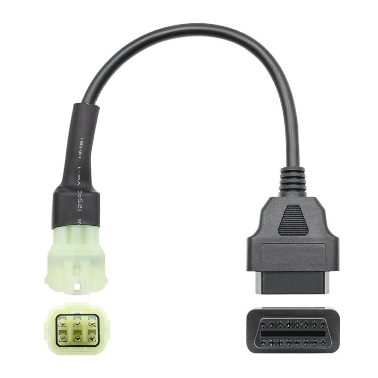 Motorcycle OBD 16PIN Female to 6PIN Connector Cable for KTM, 16PIN Female to 6PIN