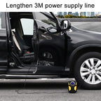 Car 12V Portable Inflatable Cylinder Pedal Digital Display Air Pump with Light & Tool Box