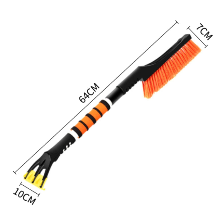 ST-3902 Car Multifunctional Removable Snow Scraper Snow Shovel, ST-3902 Orange, ST-3902 Blue, ST-3902 Black — ST-3902 Orange