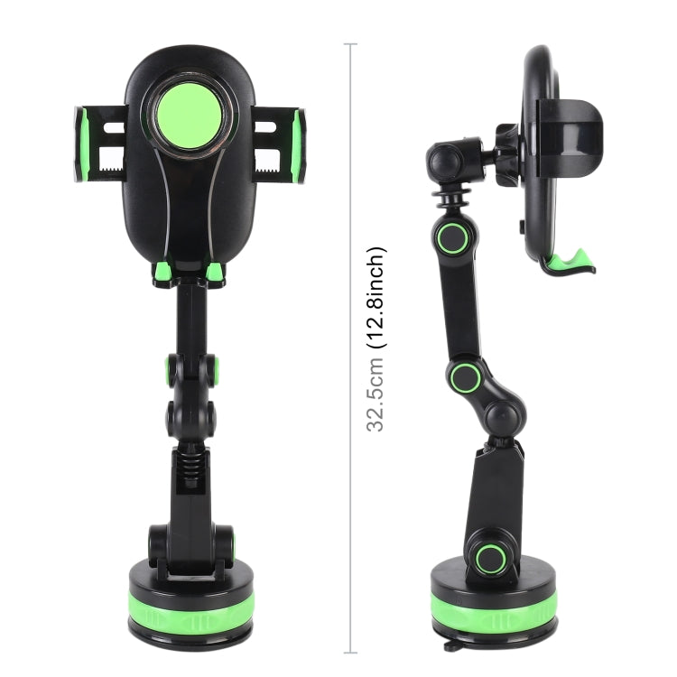 ZP-X0466 Car 360 Degree Rotating Telescopic Folding Round Suction Cup Mobile Phone Holder — view 4
