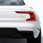 Gecko Shape Metal Car Luminous Decorative Sticker