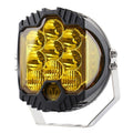 DC12V-30V 8000LM 6500K 90W Car LED Light on Three Sides Headlight for Jeep Wrangler (Gold Light), OL-1950Y 7 inch