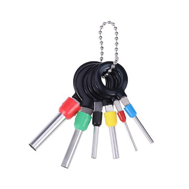 Car Plug Circuit Board Wire Harness Terminal Extraction Pick Connector Crimp Pin Back Needle Remove Tool, 6 in 1