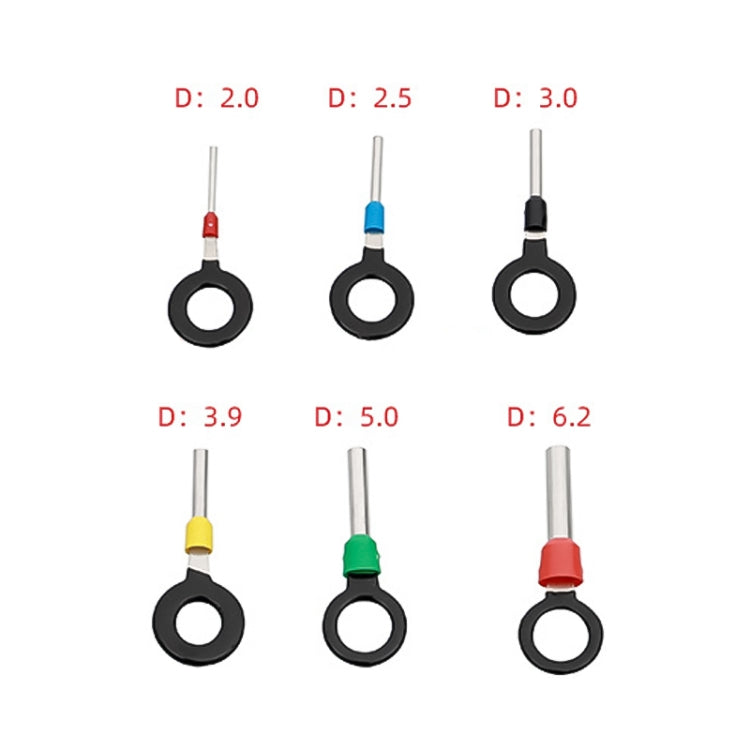 Car Plug Circuit Board Wire Harness Terminal Extraction Pick Connector Crimp Pin Back Needle Remove Tool, 6 in 1