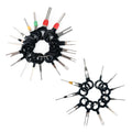 Car Plug Circuit Board Wire Harness Terminal Extraction Pick Connector Crimp Pin Back Needle Remove Tool, 29 in 1