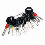 Car Plug Circuit Board Wire Harness Terminal Extraction Pick Connector Crimp Pin Back Needle Remove Tool, 29 in 1