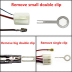 Car Plug Circuit Board Wire Harness Terminal Extraction Pick Connector Crimp Pin Back Needle Remove Tool, 29 in 1