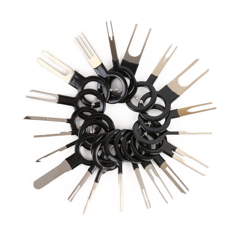 Car Plug Circuit Board Wire Harness Terminal Extraction Pick Connector Crimp Pin Back Needle Remove Tool, 41 in 1