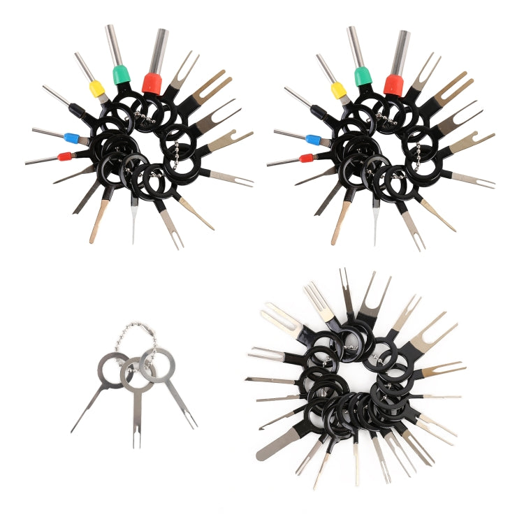 Car Plug Circuit Board Wire Harness Terminal Extraction Pick Connector Crimp Pin Back Needle Remove Tool, 59 in 1