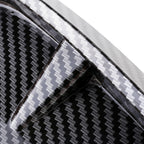 2 PCS Car Soft Silicone Decorative Sticker Outside Sticker, Carbon Fiber Texture