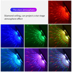 D88 5V 2.5W Car Colorful Starry Sky Atmosphere Lamp without Remote Control