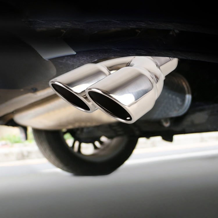 Universal Car Styling Stainless Steel Straight Exhaust Tail Muffler Tip Pipe, Inside Diameter: 7.2cm