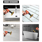 11 in 1 4 inch Sticky Disc Scouring Pad Floor Wall Window Glass Cleaning Descaling Electric Drill Brush Head Set, 11 in 1