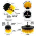 12 in 1 4 inch Sponge Scouring Pad Floor Wall Window Glass Cleaning Descaling Electric Drill Brush Head Set, 12 in 1