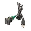 Car Center Console CD Reserved Position Modified 2.6x2.3cm USB Interface Conversion Cable Wiring Harness for Volkswagen / Audi / Skoda, Cable Length: 1m, Cable Length: 1m