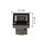 Car Center Console CD Reserved Position Modified 2.6x2.3cm USB Interface Conversion Cable Wiring Harness for Volkswagen / Audi / Skoda, Cable Length: 1m, Cable Length: 1m