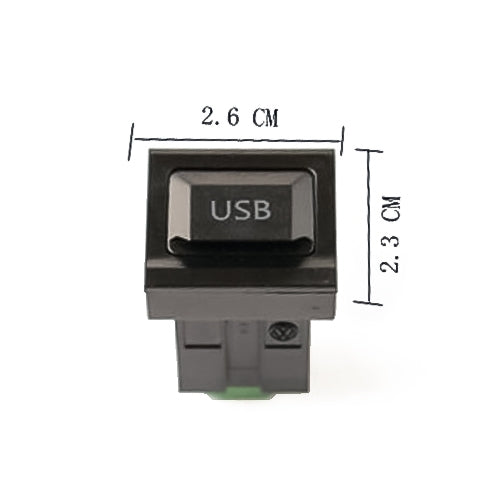 Car Center Console CD Reserved Position Modified 2.6x2.3cm USB Interface Conversion Cable Wiring Harness for Volkswagen / Audi / Skoda, Cable Length: 1m, Cable Length: 1m