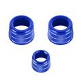 3 PCS / Set Air Conditioning Knob Metal Decorative Ring for BMW X3 / X4 / 5 Series / 7 Series / 6 Series GT