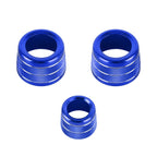 3 PCS / Set Air Conditioning Knob Metal Decorative Ring for BMW X3 / X4 / 5 Series / 7 Series / 6 Series GT