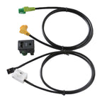 Car AUX USB Switch Holder + Cable Wiring Harness for Volkswagen Magotan / Touran / Polo / Touran RCD510/310+/300+