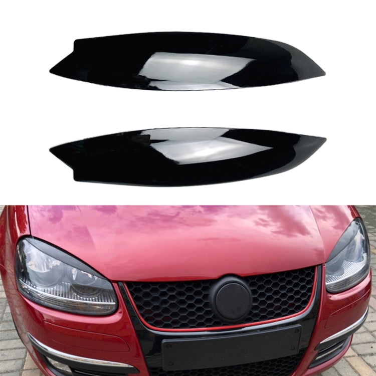 Car Headlight Eyebrow Decoration Sticker for Volkswagen Golf 5