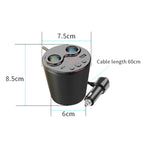 G63 Car Multi-function Bluetooth Charger Cup Support USB Charging / Navigation Broadcast, without Remote Control