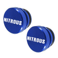 2 PCS Car / Motorcycle NITROUS Letter Metal Cigarette Lighter Dust Cover