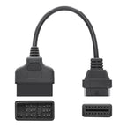 22Pin to 16Pin Car OBD2 Conversion Cable OBDII Diagnostic Adapter Cable for Toyota