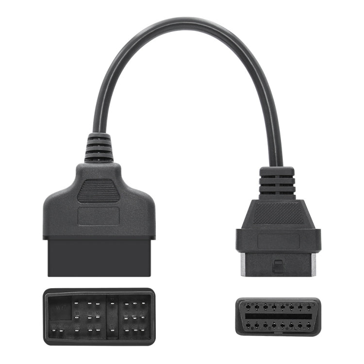 22Pin to 16Pin Car OBD2 Conversion Cable OBDII Diagnostic Adapter Cable for Toyota