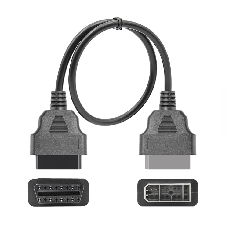 14Pin to 16Pin Car OBD2 Conversion Cable OBDII Diagnostic Adapter Cable for Nissan