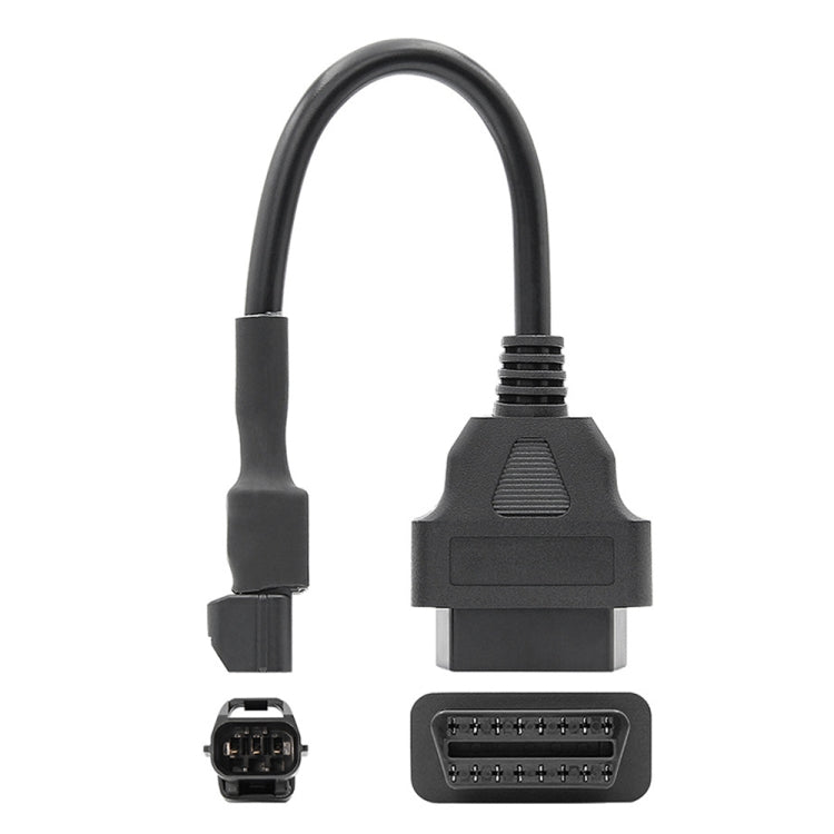 Motorcycles OBD2 Conversion Cable OBDII Diagnostic Adapter Cable for KYMCO, 16Pin to 3Pin