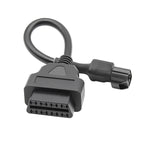 Motorcycles OBD2 Conversion Cable OBDII Diagnostic Adapter Cable for KYMCO, 16Pin to 3Pin