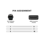 Motorcycles OBD2 Conversion Cable OBDII Diagnostic Adapter Cable for KYMCO, 16Pin to 3Pin