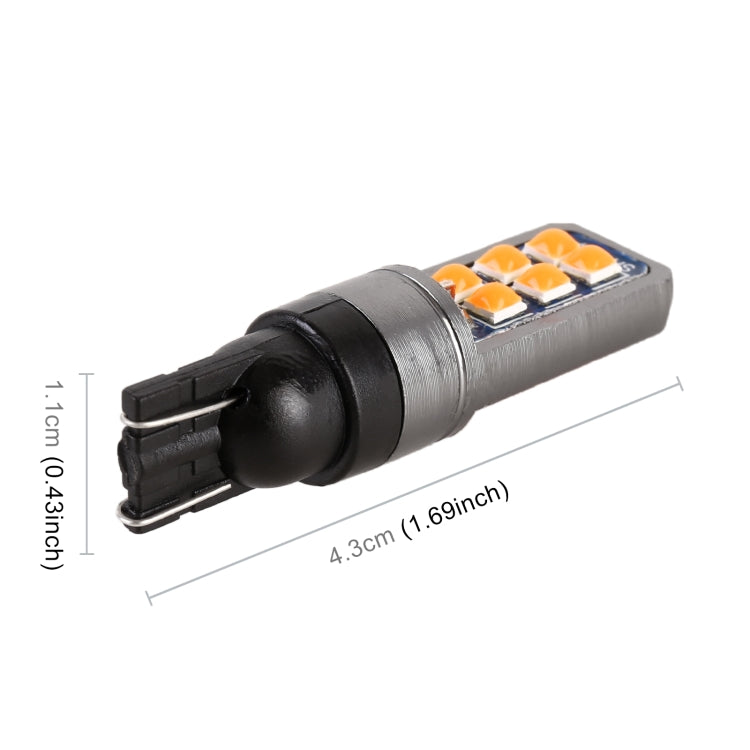 4 PCS T10 DC12V / 4W Car Clearance Light 12LEDs SMD-3030 Lamp Beads