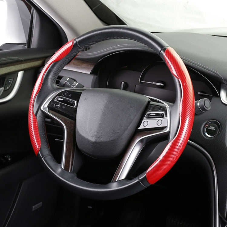 Car Universal Carbon Fiber Steering Wheel Cover — view 7