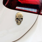 Three-dimensional Devil Skull Metal Car Sticker