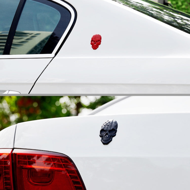 Three-dimensional Devil Skull Metal Plating Car Sticker