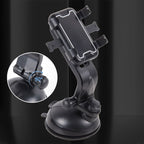 Universal Car Sucker Mobile Phone Holder — Black