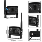 Car Digital Wireless Rear-view Split-screen Monitor Dual Record