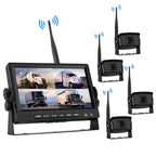 Car Digital Wireless Rear-view Split-screen Monitor Four Record