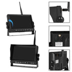 Car Digital Wireless Rear-view Split-screen Monitor Four Record
