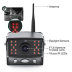 Car Digital Wireless Rear-view Split-screen Monitor Four Record