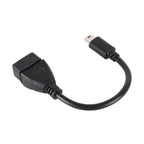 10 PCS Car OTG Head to USB Cable, Cable Length: 10cm