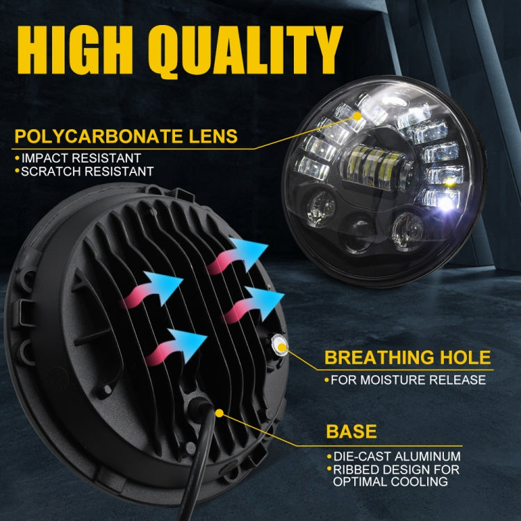 Car Matrix Gradient LED Headlight Lamps for Jeep Wrangler