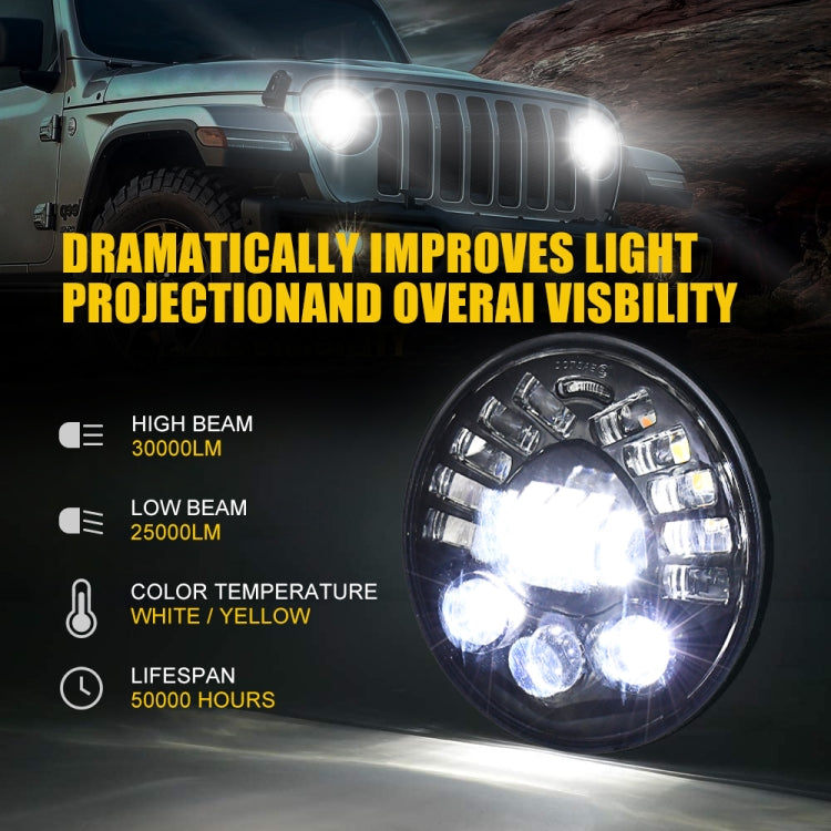 Car Matrix Gradient LED Headlight Lamps for Jeep Wrangler