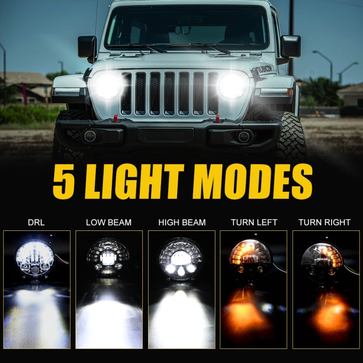 Car Matrix Gradient LED Headlight Lamps for Jeep Wrangler