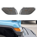 Car Black Wheel Eyebrow Side Light Turn Signal Leaf Plate Lamp for Jeep Wrangler JL 2018